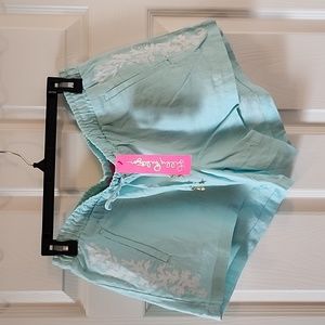 NWT Lilly Pulitzer Baybreeze Shorts, Size M, Whisper Blue